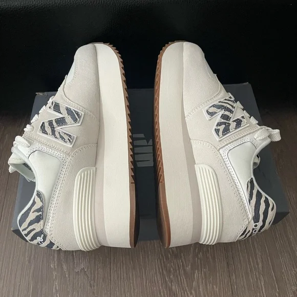 ❌SOLD❌ New Balance 574 Plus Sea Salt Animal Print (Women's) - Picture 6 of 8